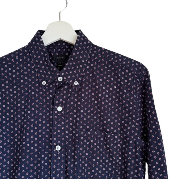 J. Crew Men’s Casual Cotton Slim Button Down Shirt Medium A5364 - Picture 2 of 5